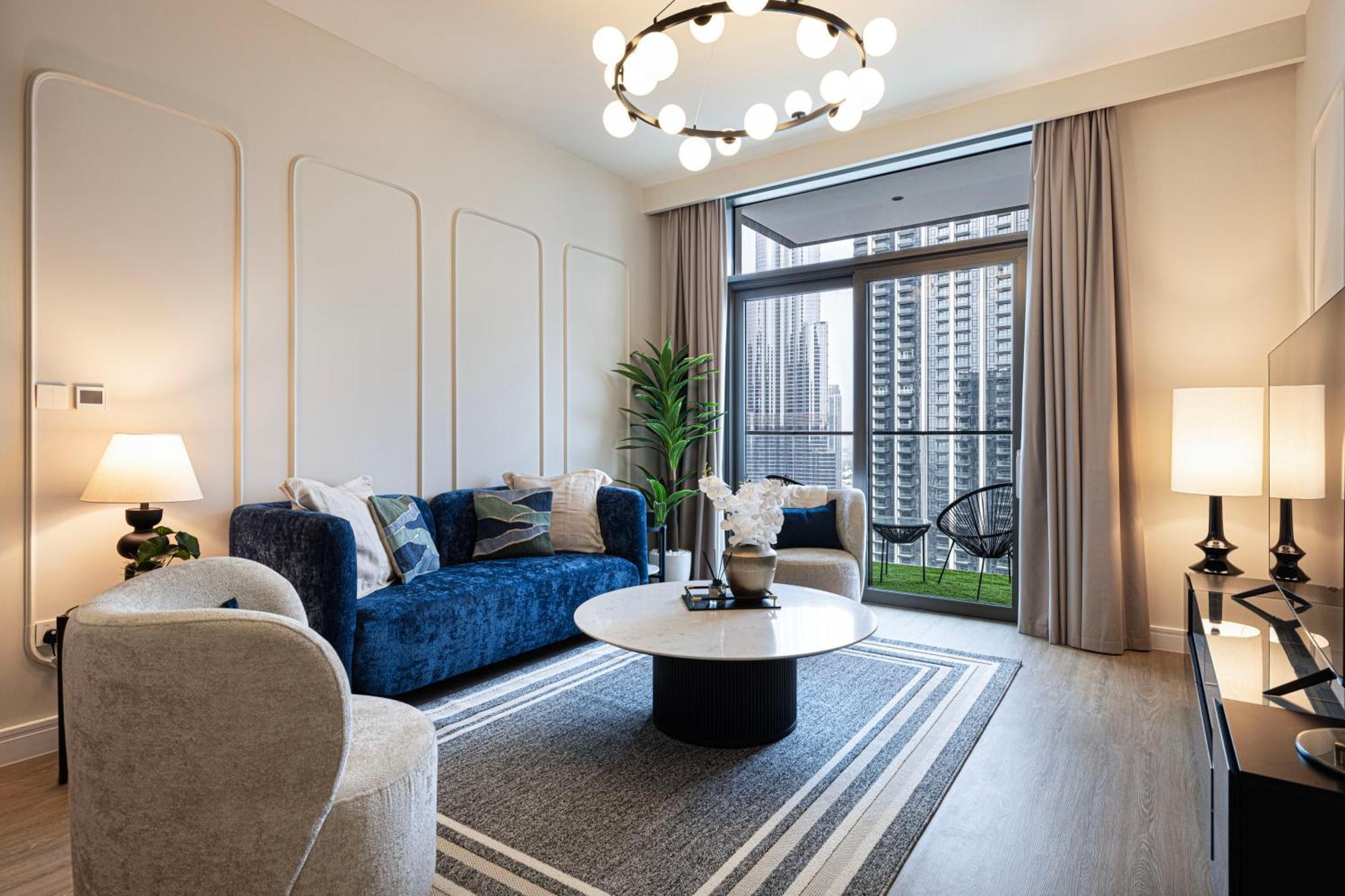Magnificent - Luxurious 3 Bedroom With The Burj Khalifa View Apartment Dubai