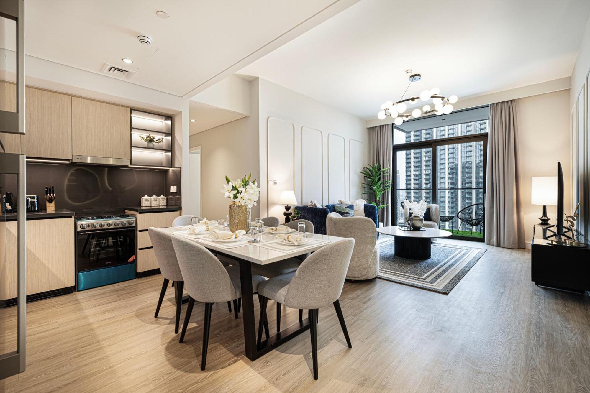 Apartment Magnificent - Luxurious 3 Bedroom With The Burj Khalifa View